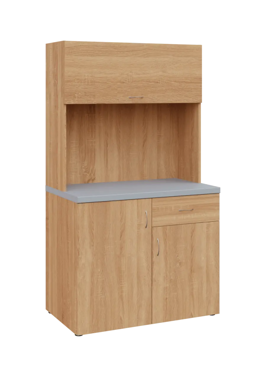 KUCH - SIMPLE 3 kuchyňka s výklopem (bez vybavení), 1800x1000x6000 mm, dub bardolino